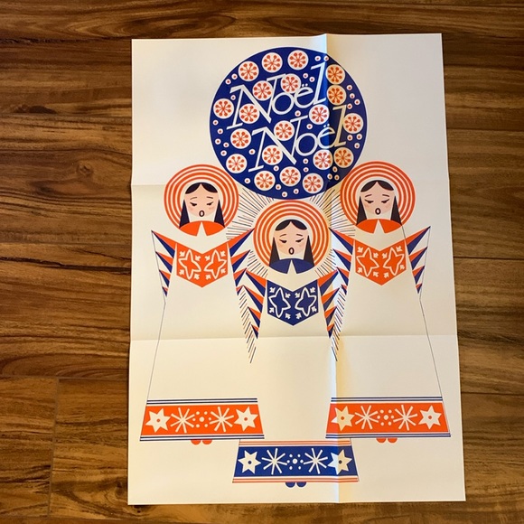 Vintage 1957 Douglas Fir Plywood association CHRISTMAS SLEIGH AND NOEL SINGERS - Picture 7 of 12